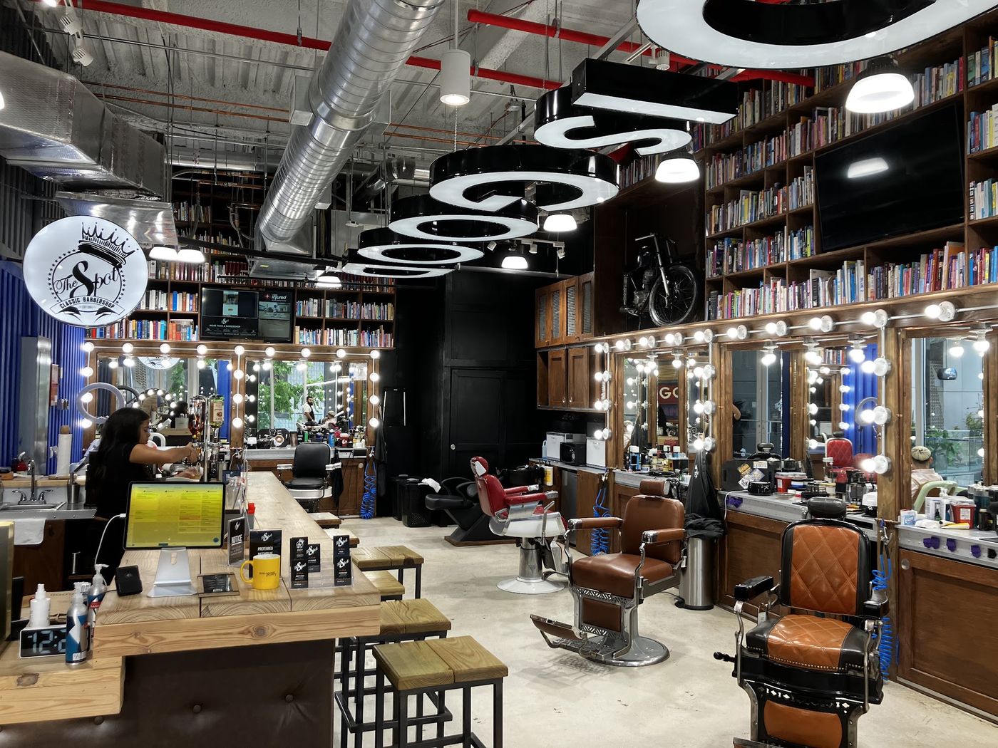Inside The Spot Barbershop Design District