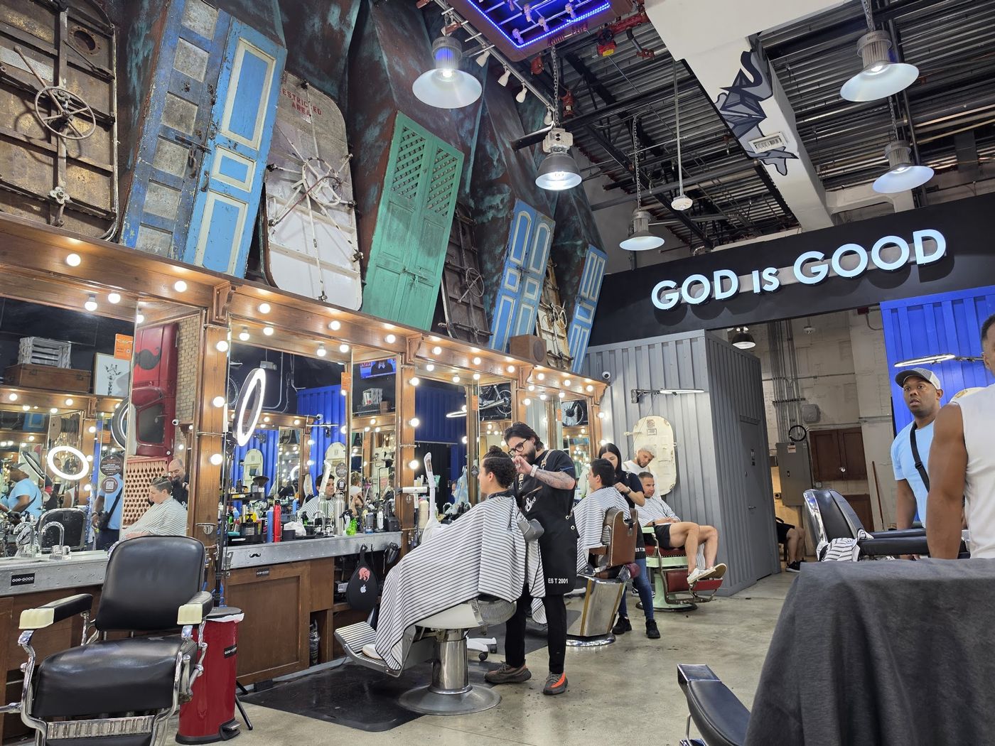 Inside The Spot Barbershop Doral Downtown