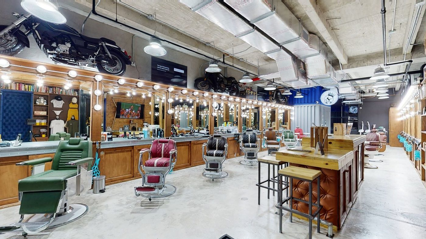 Inside The Spot Barbershop Key Biscayne
