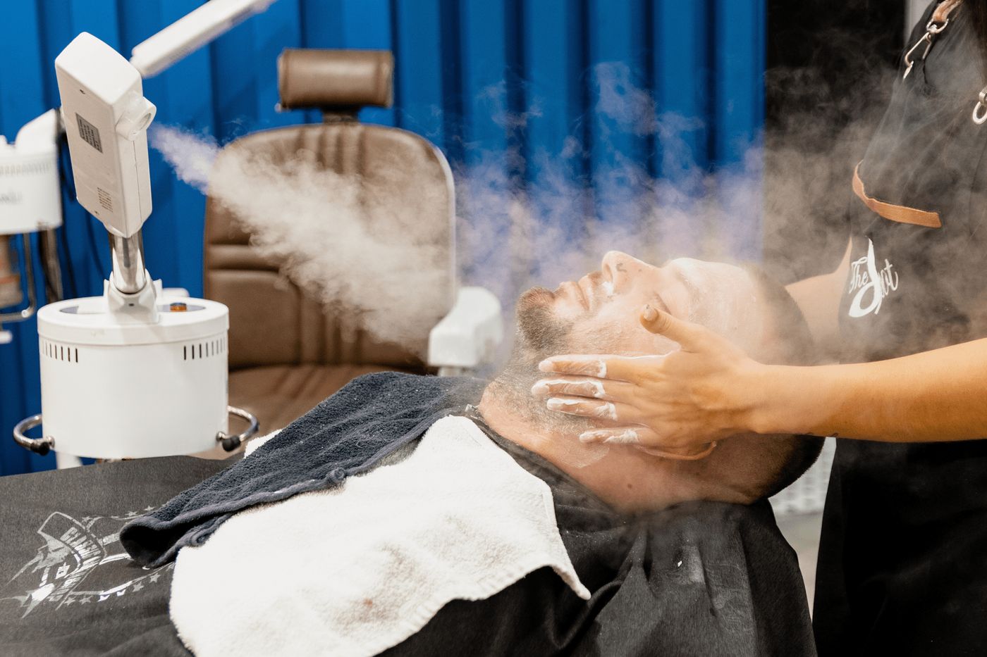 Hot towel and steam